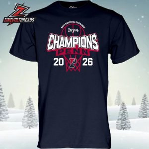 Pennsylvania Quakers 2026 Ivy League Men’s Basketball Tournament Champions Unisex T-Shirt