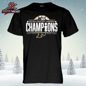 Purdue Boilermakers 2026 Big Ten Men’s Basketball Tournament Champions Locker Room Unisex T-Shirt