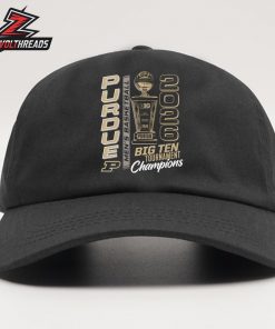 Purdue Boilermakers 2026 NCAA Men’s Baketball 2026 Big Ten Tournament Champions Trophy Snapback Classic Hat Cap