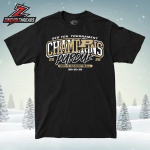 Purdue Boilermakers 2026 NCAA Men’s Baketball Big Ten Tournament Champions Banner Tee Unisex T-Shirt