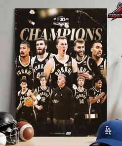 Purdue Boilermakers Are 2026 Big Ten Men’s Basketball Tournament Champions Home Decor Poster Canvas