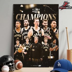 Purdue Boilermakers Are 2026 Big Ten Men’s Basketball Tournament Champions Home Decor Poster Canvas