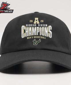 South Florida Bulls 2026 AAC Men’s Basketball Regular Season Champions Locker Room Snapback Classic Hat Cap