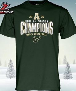 South Florida Bulls 2026 AAC Men’s Basketball Regular Season Champions Locker Room Unisex T-Shirt