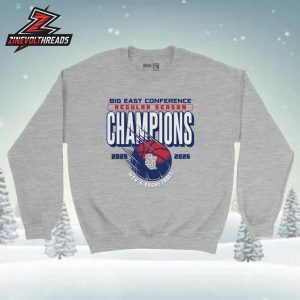 St. John’s Red Storm NCAA 2026 Men’s Basketball 2026 Big East Regular Season Champions Crew Unisex T-Shirt