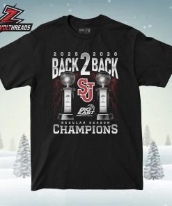 St. John’s Red Storm NCAA 2026 Men’s Basketball Big East Back-To-Back Regular Season Champions Teee Unisex T-Shirt