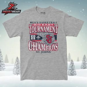 St. John’s Red Storm NCAA 2026 Men’s Basketball Big East MBB Tournament Champions Vintage Tee Unisex T-Shirt