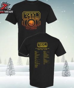 The 311 Day 2026 Setlist Tee Night 2 Dolby Live At Park MGM Las Vegas NV On March 7th-8th 2026 Two Sided Unisex T-Shirt