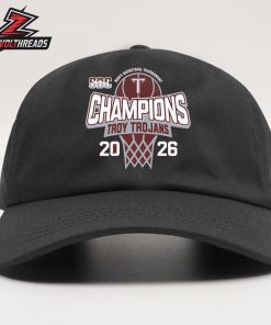 Troy Trojans 2026 Sun Belt Men’s Basketball Tournament Champions Snapback Classic Hat Cap