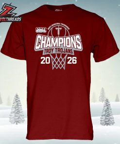 Troy Trojans 2026 Sun Belt Men’s Basketball Tournament Champions Unisex T-Shirt