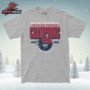 UConn Huskies NCAA Women’s Basketball 2026 Big East Regular Season Champions Tee Unisex T-Shirt