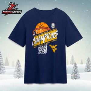 West Virginia Mountaineers 2026 Big 12 Women’s Basketball Tournament Champions Unisex T-Shirt