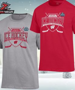 Wisconsin Badgers 2026 NCAA Frozen Four Women’s Ice Hockey National Champions Unisex T-Shirt