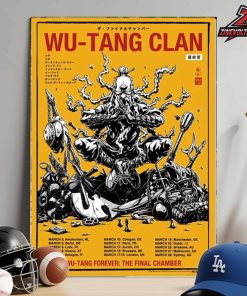 Wu-Tang Clan Tour 2026 Poster Wu Tang Forever The Final Chamber Gold Edition Home Decor Poster Canvas