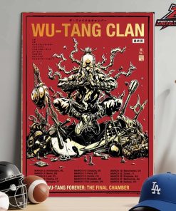 Wu-Tang Clan Tour 2026 Poster Wu Tang Forever The Final Chamber Red Edition Home Decor Poster Canvas
