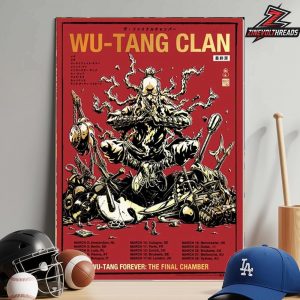 Wu-Tang Clan Tour 2026 Poster Wu Tang Forever The Final Chamber Red Edition Home Decor Poster Canvas
