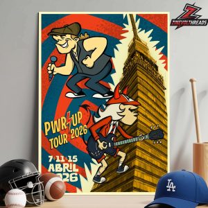 AC/DC Pwr Up Tour 2026 Artwork Poster For 3 Nights At Mexico On 7th, 11th And 15th 2026 Home Decor Poster Canvas