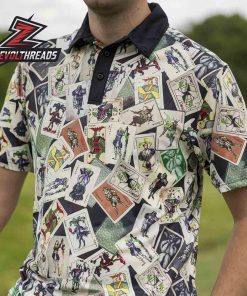 Batman 85th Anniversary Calling Card Polo Shirt All Day Comic Print Polo For Fans And Collectors