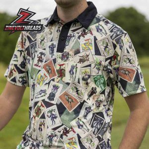 Batman 85th Anniversary Calling Card Polo Shirt All Day Comic Print Polo For Fans And Collectors
