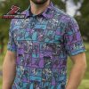 Batman 85th Anniversary Calling Card Polo Shirt All Day Comic Print Polo For Fans And Collectors