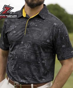 Batman 85th Anniversary RSVLTS Wayne Enterprises Polo Shirt All Day Blueprint Print Polo For Fans And Collectors