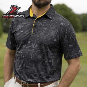 Batman 85th Anniversary RSVLTS Wayne Enterprises Polo Shirt All Day Blueprint Print Polo For Fans And Collectors