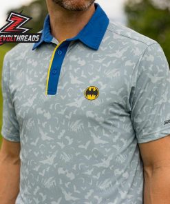 Batman 85th Anniversary Caped Crusader RSVLTS Polo Shirt All Day Bat Pattern Minimal Polo For Fans And Collectors