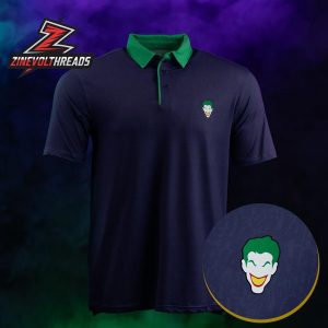 Batman Joker RSVLTS Polo Shirt All Day Minimal Villain Icon Polo For Fans And Collectors