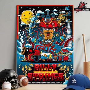 Billy Strings Artwork Merchandise Poster By Dr JuanPa At Benchmark International Arena Tampa FL On April 8th 2026 Home Decor Poster Canvas