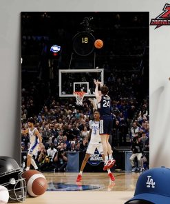 Braylon Mullins Uconn Huskies Game Winner Shot Moment Photo In Match Versus Duke NCAA March Madness 2026 Home Decor Poster Canvas