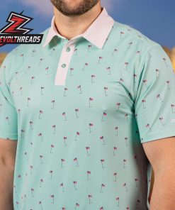 Breakfast Balls E Par Ibus Unum RSVLTS Polo Shirt All Day Golf Flag Print Polo For Classic And Casual Wear