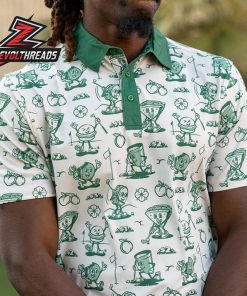 Breakfast Balls Fore Course Meal RSVLTS Polo Shirt All Day Funny Golf Food Print Polo For Casual Wear
