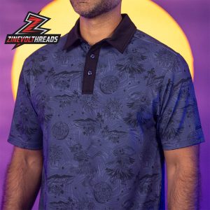 Breakfast Balls Ghoul A Dancers RSVLTS Polo Shirt All Day Dark Tropical Skull Golf Polo For Casual And Night Wear