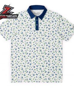 Breakfast Balls Grandmas Garden RSVLTS Polo Shirt Floral Golf Shirt Vintage Garden Summer Polo