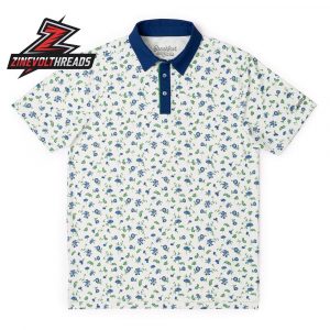Breakfast Balls Grandmas Garden RSVLTS Polo Shirt Floral Golf Shirt Vintage Garden Summer Polo