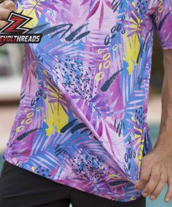 Breakfast Balls La Croy Plum Lake RSVLTS Polo Shirt Neon Tropical Golf Shirt Retro Summer Polo