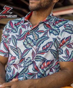 Breakfast Balls Leaf It On The Green RSVLTS Polo Shirt Tropical Golf Shirt Men Summer Polo