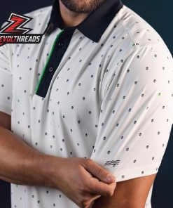 Breakfast Balls Lil Boneheads RSVLTS Polo Shirt Skull Pattern Golf Shirt Men Lightweight Summer Polo