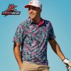 Breakfast Balls Midnight Bloom RSVLTS Polo Shirt Floral Dark Golf Shirt Men Summer Casual Polo