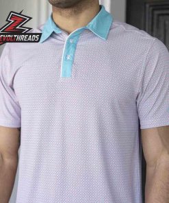Breakfast Balls Pars Stripes RSVLTS Polo Shirt Classic Golf Polo Men Minimal Pattern Casual Polo Shirt