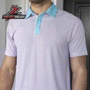Breakfast Balls Pars Stripes RSVLTS Polo Shirt Classic Golf Polo Men Minimal Pattern Casual Polo Shirt