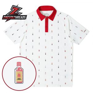 Breakfast Balls Shooters Shoot RSVLTS Polo Shirt Funny Golf Polo Drinking Theme Minimal Print All-Day Shirt