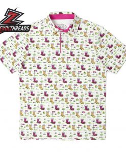 Breakfast Balls Sink Em Drink Em RSVLTS Polo Shirt Funny Golf Drinking Polo All-Day Lightweight Shirt