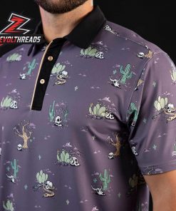 Breakfast Balls Skullin It RSVLTS Polo Shirt Funny Skull Golf Polo All-Day Lightweight Golf Shirt
