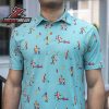 Breakfast Balls Starfish Spangled RSVLTS Polo Shirt Patriotic Golf Polo 4th of July Summer All-Day Shirt