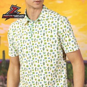 Breakfast Balls We Talkin About Cactus RSVLTS Polo Shirt Desert Cactus Golf Polo Funny All-Day Shirt