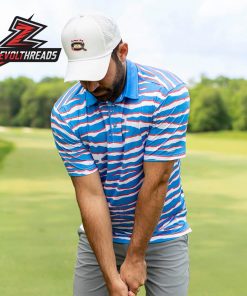 Breakfast Balls Wild America RSVLTS Polo Shirt Patriotic Stripe Golf Polo All-Day Performance Shirt