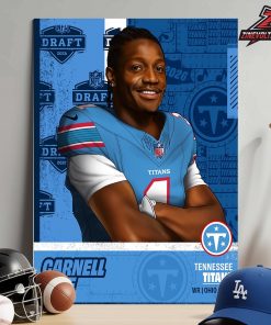 Carnell Tate Is The 4th Pick In NBA Draft 2026 By Tennessee Titans Home Decor Poster Canvas