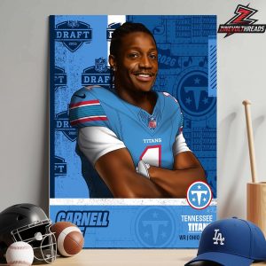 Carnell Tate Is The 4th Pick In NBA Draft 2026 By Tennessee Titans Home Decor Poster Canvas