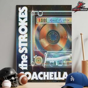 Coachella 2026 Night 1 Poster The Strokes A Side On April 11th 2026 Home Decor Poster Canvas
